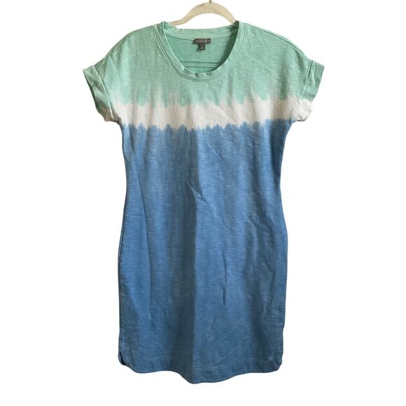 T by Talbots Terry Cloth Tie Dye Athleisure T-Shirt Dress - Size XS - Picture 1 of 6